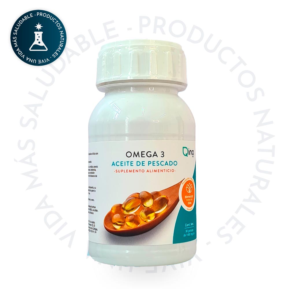 ACEITE DE PESCADO OMEGA 3 DHA & EPA 90 CAPSULAS 1480MG