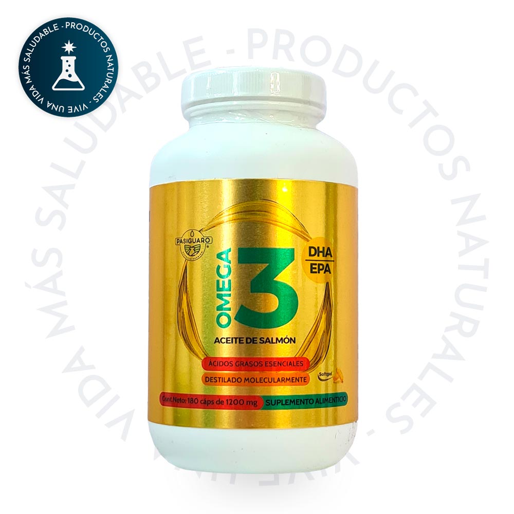 ACEITE DE SALMON OMEGA 3 DHA & EPA 180 CAPSULAS 1200MG