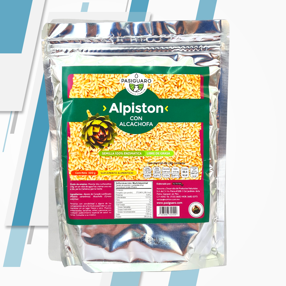 ALPISTON CON ALCACHOFA 500g NUTRITON