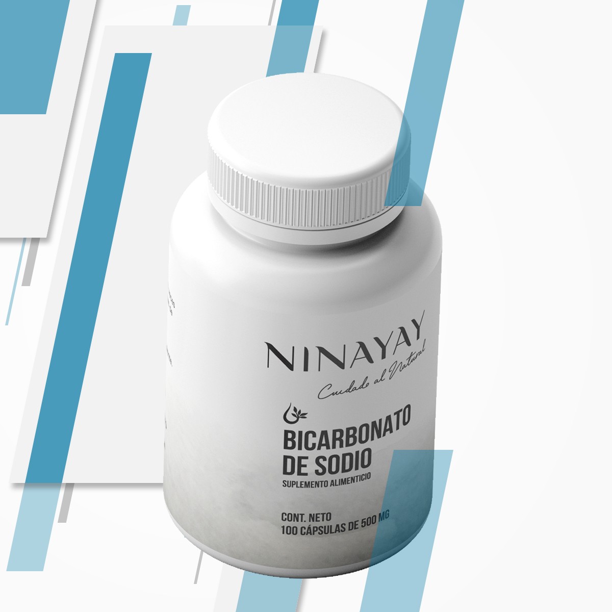 BICARBONATO DE SODIO C/ 100 CAPS DE 500MG NINAYAY