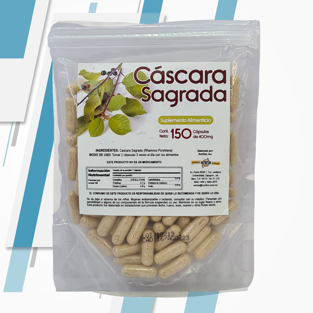 CASCARA SAGRADA 150 CAPS 400MG