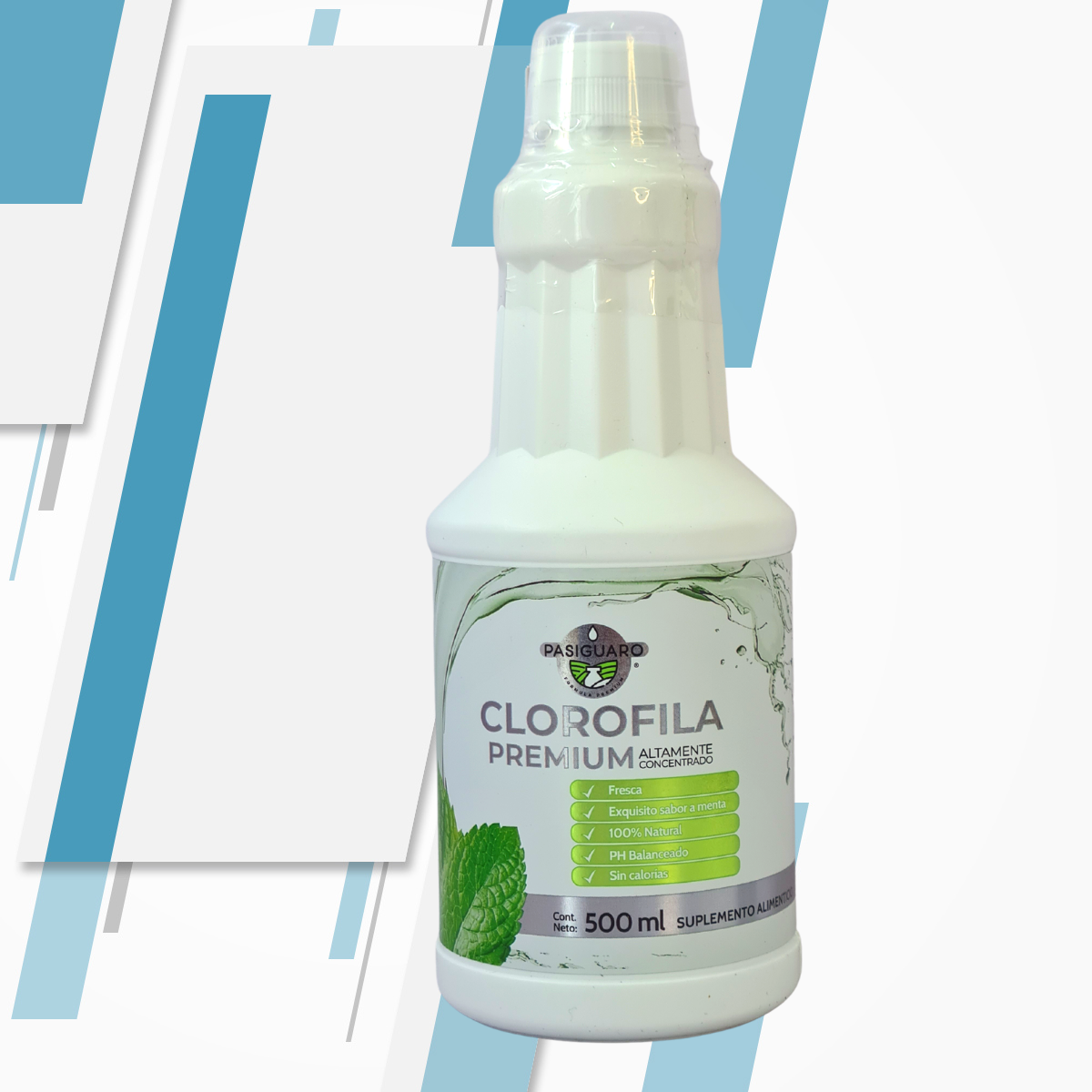 CLOROFILA PREMIUN ALTAMENTE CONCENTRADA 100% NATURAL 500mL