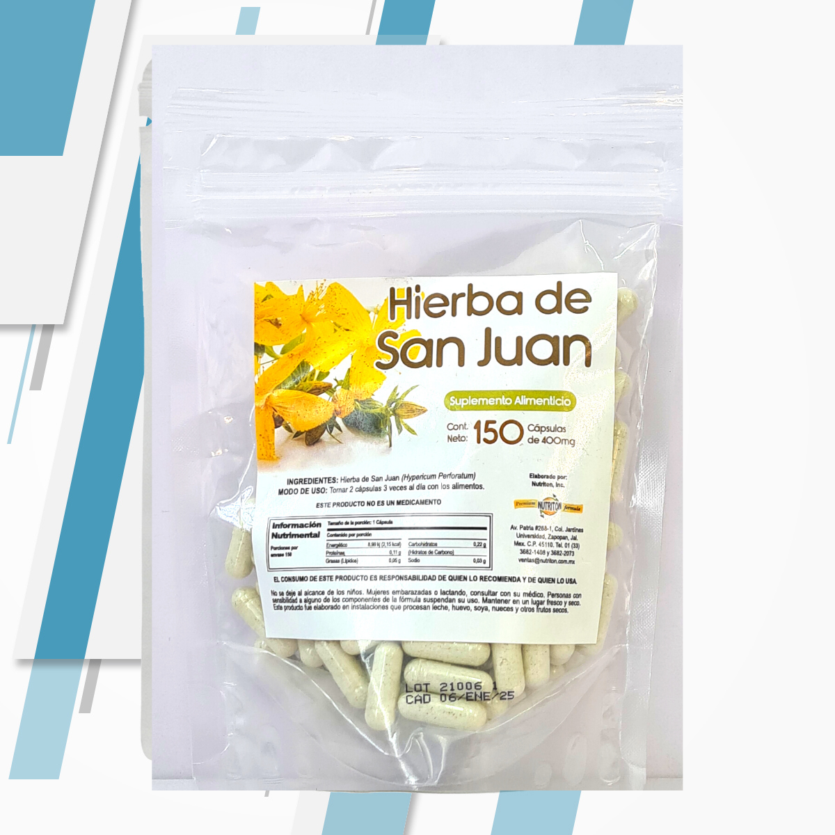 HIERBA DE SAN JUAN 150 CAPS 400MG