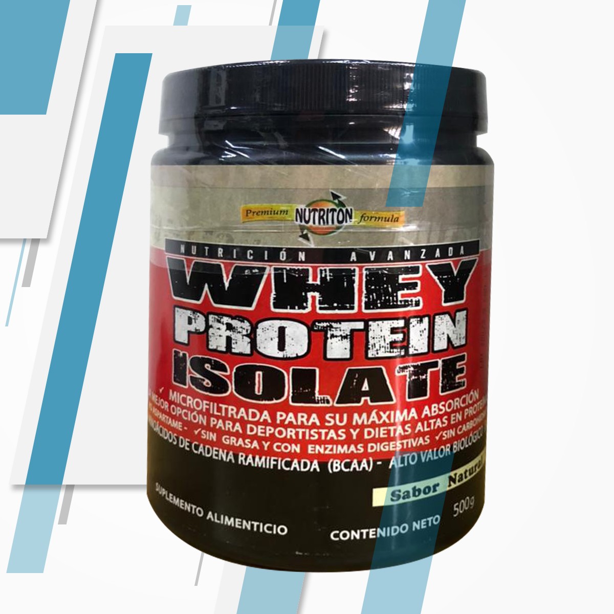 WHEY PROTEIN ISOLATE 500 GRS SABOR NATURAL PASIGUARO