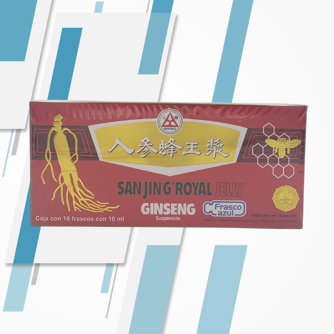 SAN JIN G ROYAL JELLY 10 FRASCOS GINSENG