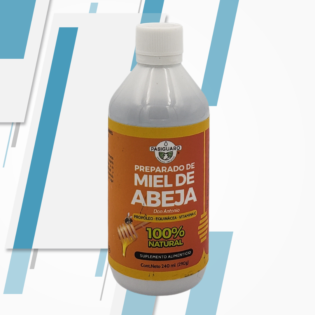 PREPARADO DE MIEL DE ABEJA 100% NATURAL PASIGUARO 240ML