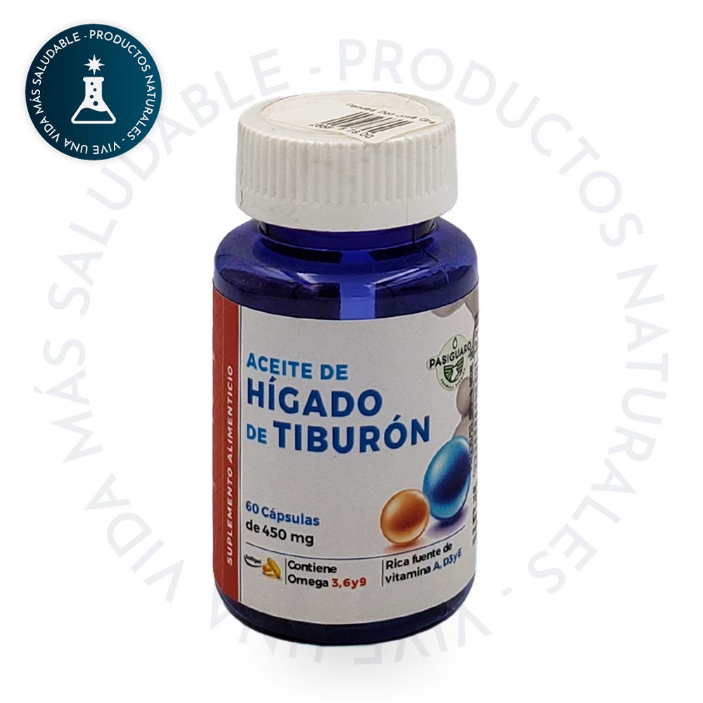 ACEITE HIGADO TIBURON PASIGUARO 60 SOFTGELS DE 450mg