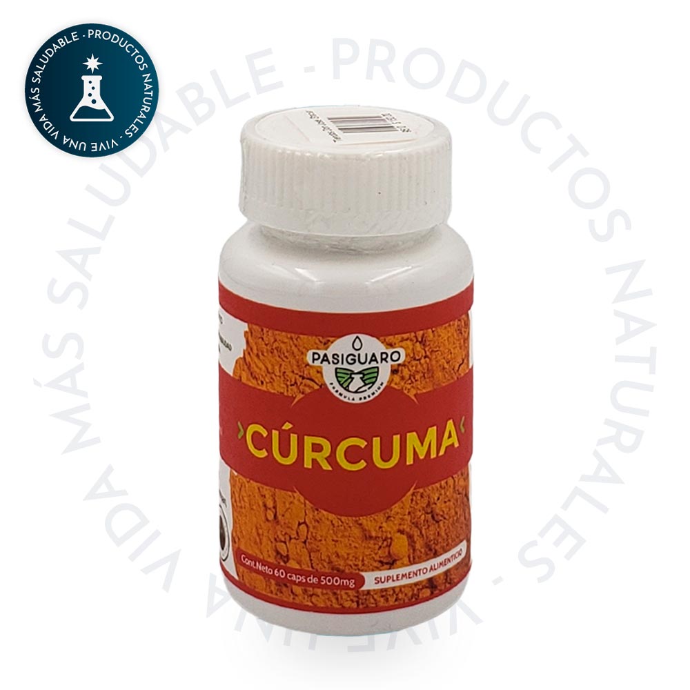 CURCUMA CON 60 CAPS DE 500mg PASIGUARO