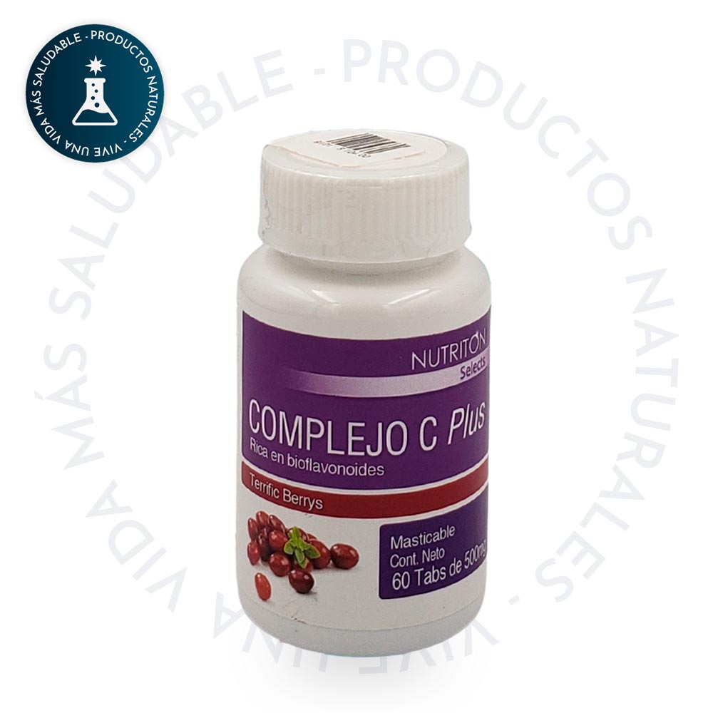 COMPLEJO C PLUS 60 TABS MASTICABLES 600 mg FRUTOS ROJOS