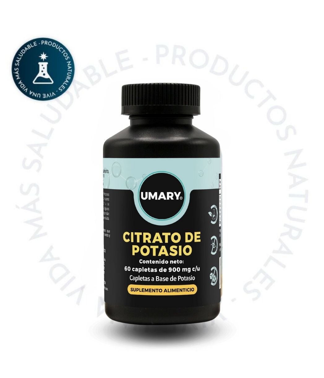 CITRATO DE POTASIO 60 CAPS 900mg (ALTA CONCENTRACIÓN)  UMARY